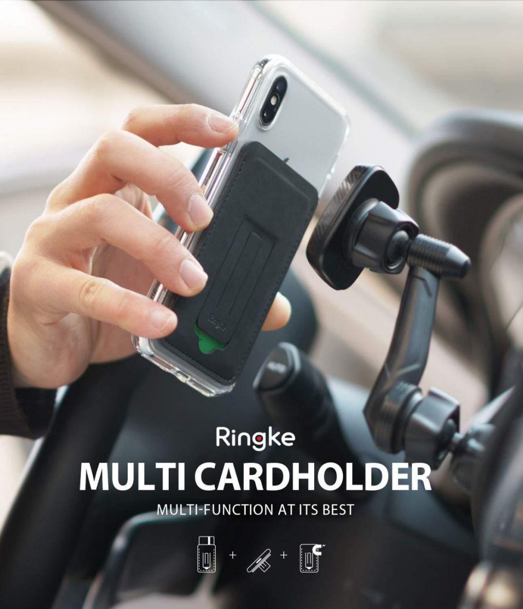 Ringke Universele Multi Card Houder Zwart afbeelding 7