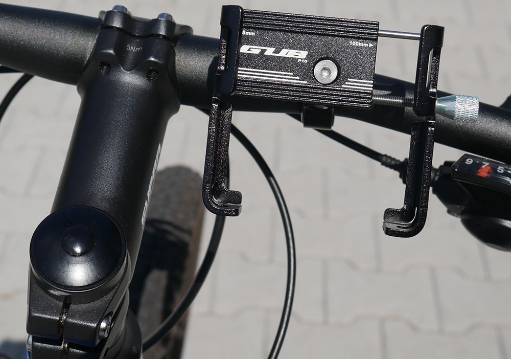 GUB P10 Universele Verstelbare Telefoon Fietshouder Smartphone Zwart afbeelding 2