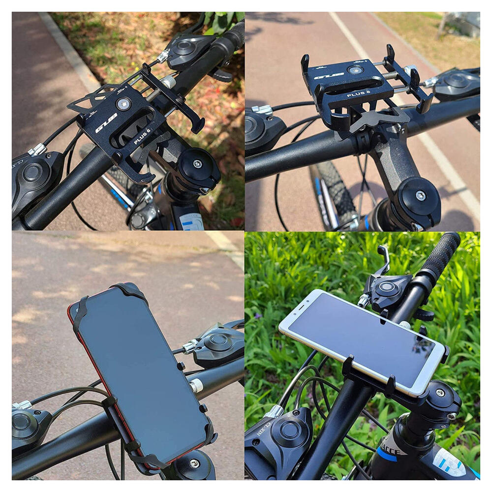 GUB Plus 6 Universele Aluminium Telefoonhouder voor Fietsen Zwart afbeelding 4