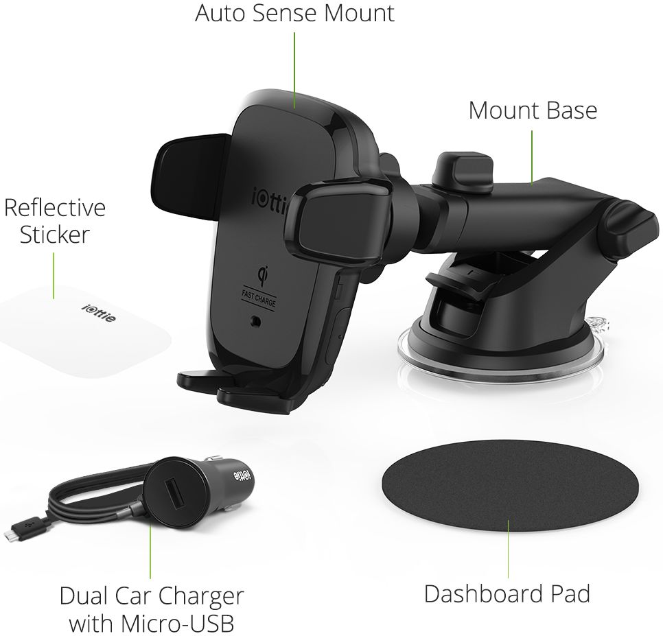 iOttie Auto Sense Telefoonhouder Auto Dashboard/Raam met Draadloos Laden 10W afbeelding 11