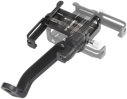GUB P20 Verstelbare Aluminium Telefoonhouder Motor of Scooter Zwart afbeelding 6