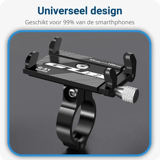 GUB G81 Universele Verstelbare Aluminium Telefoonhouder Fiets Zwart afbeelding 6