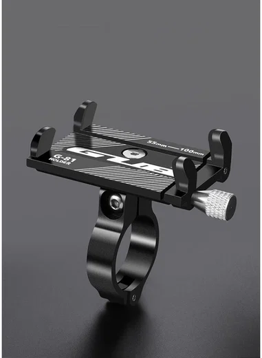 GUB G81 Universele Verstelbare Aluminium Telefoonhouder Fiets Zwart afbeelding 8
