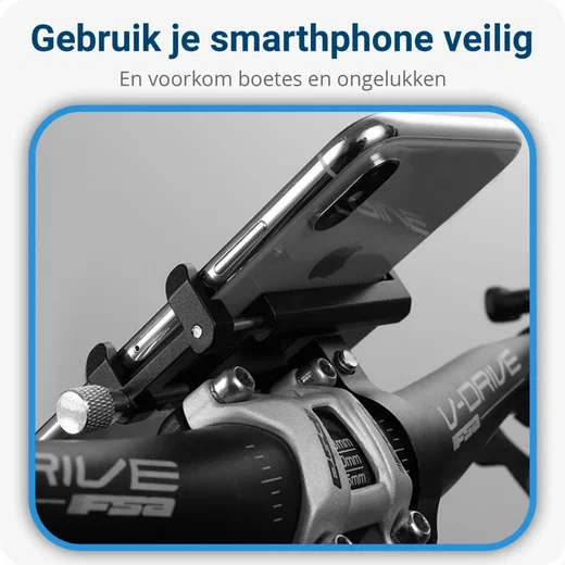 GUB G81 Universele Verstelbare Aluminium Telefoonhouder Fiets Grijs afbeelding 3