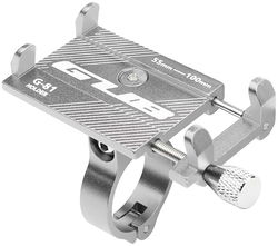 GUB G81 Universele Verstelbare Aluminium Telefoonhouder Fiets Grijs afbeelding