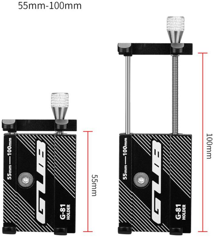 GUB G81 Universele Verstelbare Aluminium Telefoonhouder Fiets Grijs afbeelding 9