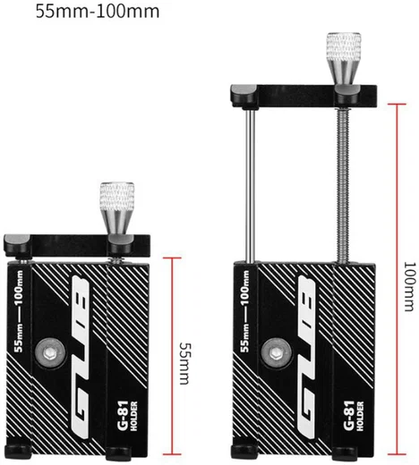 GUB G81 Universele Verstelbare Aluminium Telefoonhouder Fiets Grijs afbeelding 9