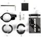 GUB G81 Universele Verstelbare Aluminium Telefoonhouder Fiets Grijs afbeelding 10