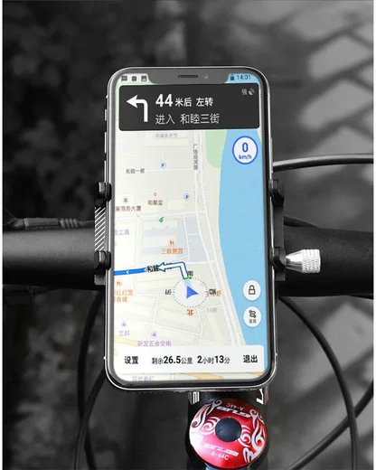 GUB G81 Universele Verstelbare Aluminium Telefoonhouder Fiets Rood afbeelding 9