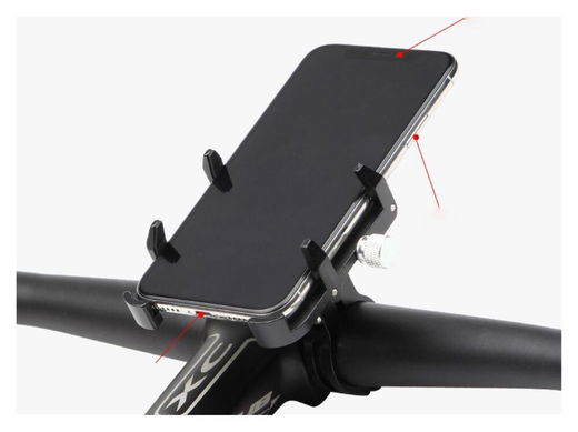 GUB Pro 3 Universele Fiets/Motor Telefoonhouder voor Smartphones Zwart afbeelding 14