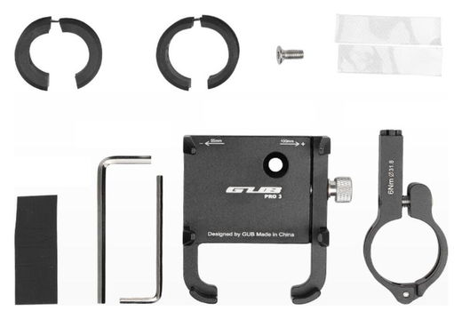 GUB Pro 3 Universele Fiets/Motor Telefoonhouder voor Smartphones Zwart afbeelding 17
