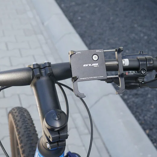 GUB Pro 3 Universele Fiets/Motor Telefoonhouder voor Smartphones Grijs afbeelding 2