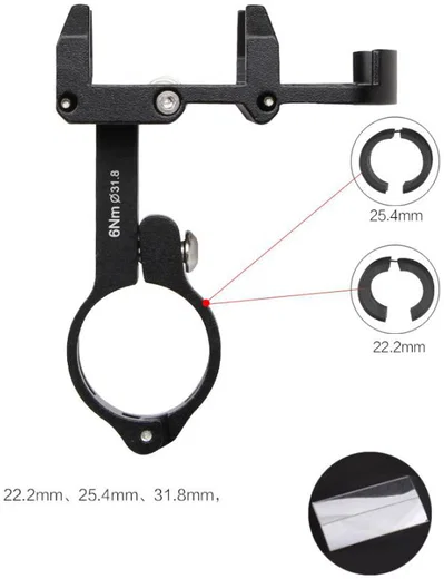 GUB Pro 3 Universele Fiets/Motor Telefoonhouder voor Smartphones Grijs afbeelding 9