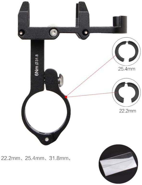 GUB Pro 3 Universele Fiets/Motor Telefoonhouder voor Smartphones Rood afbeelding 9