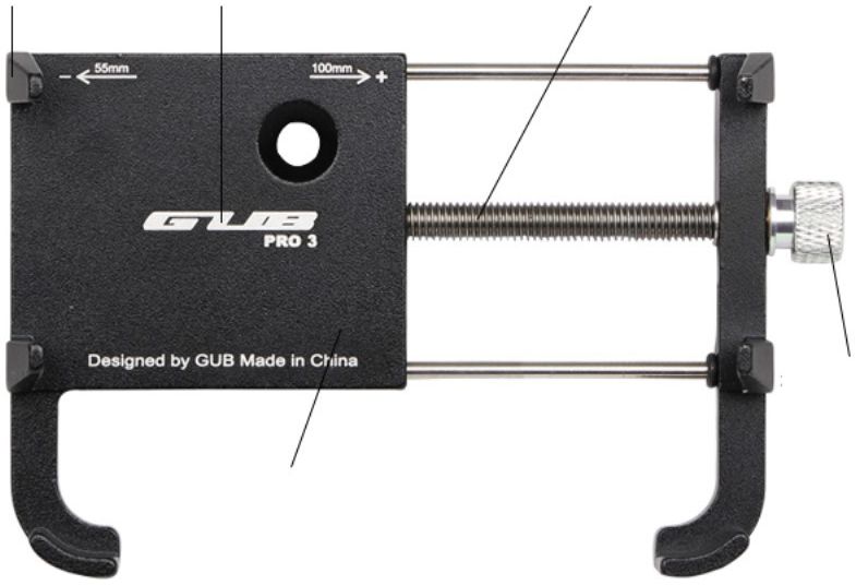 GUB Pro 3 Universele Fiets/Motor Telefoonhouder voor Smartphones Rood afbeelding 10