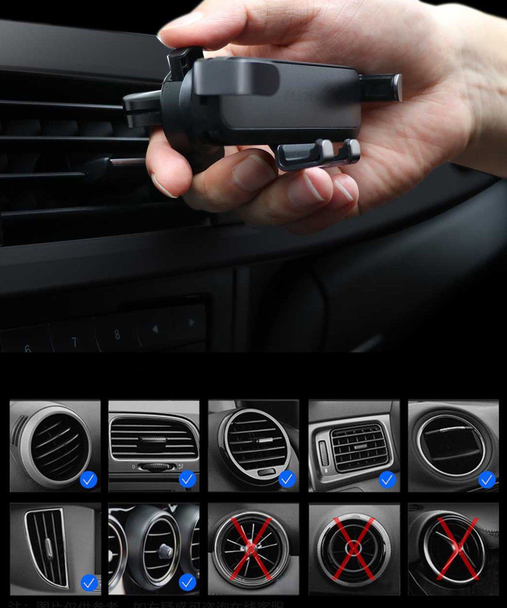 This Is One Pro Gravity Ventilatierooster Telefoonhouder Goud afbeelding 6