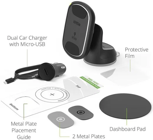 iOttie iTap Wireless 2 Dash Fast Charge Draadloos Laden Houder Zwart afbeelding 8