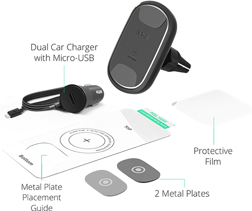 iOttie iTap 2 Telefoonhouder Ventilatierooster Auto met Draadloos Opladen 10W afbeelding 10