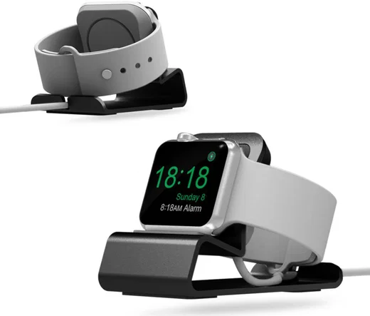 Universele Aluminium Apple Watch Series Dock Stand Bureau Houder Grijs afbeelding 3