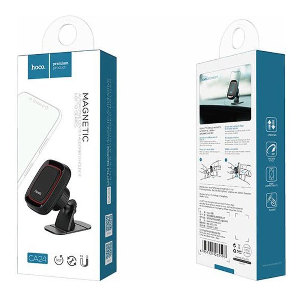 Hoco Lotto Series Magnetische 360º Dashboard Auto Houder Zwart afbeelding 7