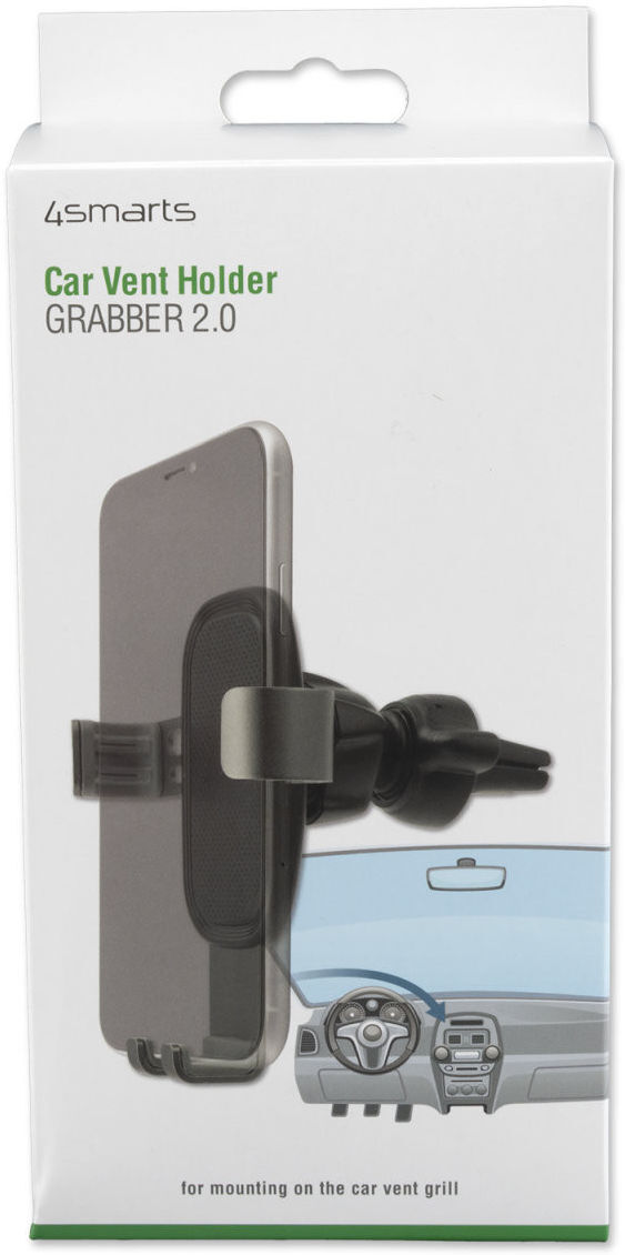 4smarts GRABBER 2.0 Ventilatierooster Auto Houder Zwart/Grijs afbeelding 8