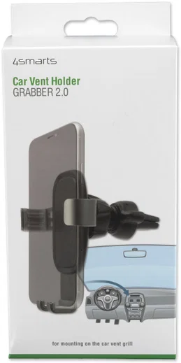 4smarts GRABBER 2.0 Ventilatierooster Auto Houder Zwart/Grijs afbeelding 8