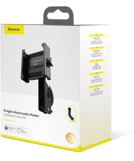Baseus Knight Telefoonhouder Fiets/Motor/Scooter Stuur/Spiegel Zwart afbeelding 14