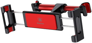 Baseus Universele Hoofdsteun Tablet Houder voor in de Auto Rood/Zwart