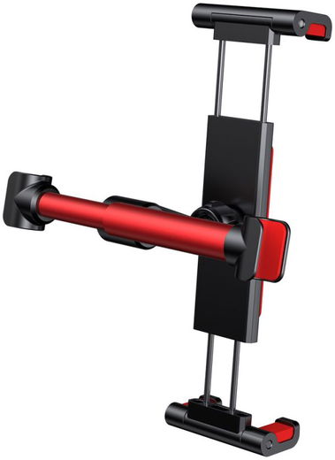 Baseus Universele Hoofdsteun Tablet Houder voor in de Auto Rood/Zwart afbeelding 6
