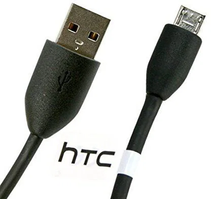 HTC DC M410 Micro USB kabel 1 meter zwart afbeelding 3