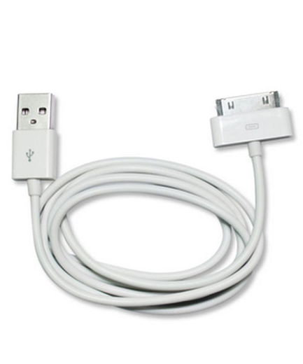 30-pins naar USB Kabel voor Apple iPhone 4 / 4s & iPad 4 / 3 / 2 2M Wit afbeelding 3