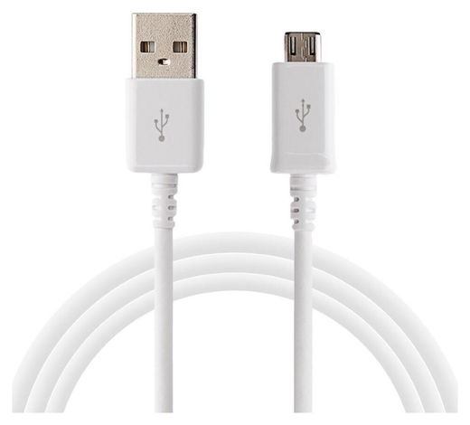 Originele Samsung USB-A naar Micro-USB Kabel 1 Meter Wit afbeelding 1