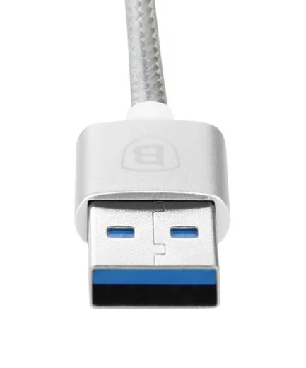 Baseus Sharp Series USB-C Kabel 1 meter gevlochten Zilver afbeelding 3