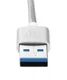 Baseus Sharp Series USB-C Kabel 1 meter gevlochten Zilver afbeelding 3