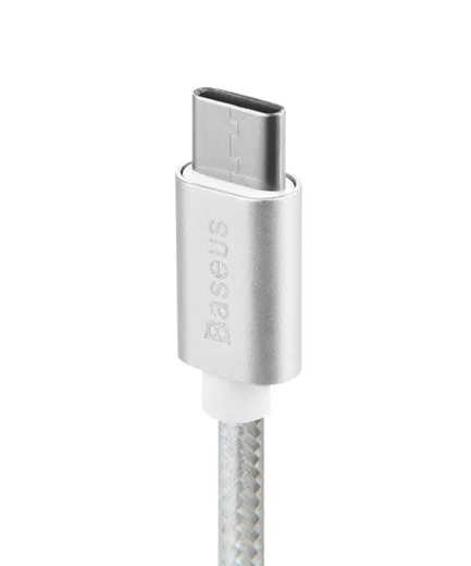 Baseus Sharp Series USB-C Kabel 1 meter gevlochten Zilver afbeelding 5