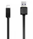 Remax Platte USB A naar USB C Kabel 1 Meter Zwart afbeelding 1