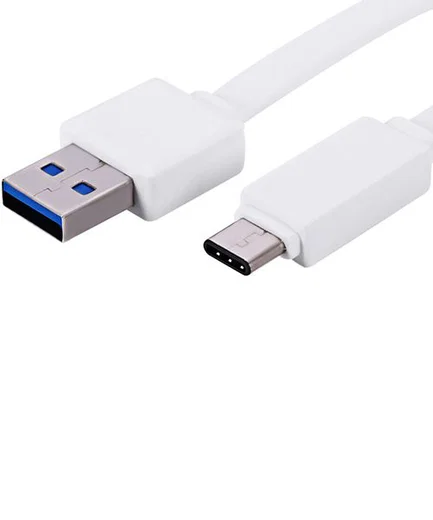 Remax Platte USB C kabel 1 Meter Wit afbeelding 8