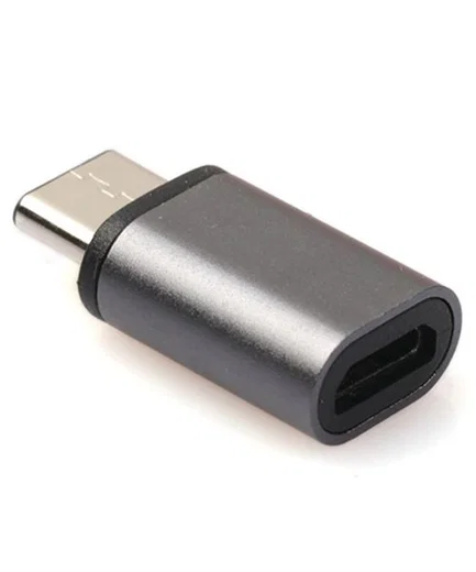 Micro USB 2.0 naar USB-C 3.1 Adapter Grijs afbeelding 1