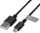 4smarts BasicCord Micro USB kabel 1 meter Zwart afbeelding 2