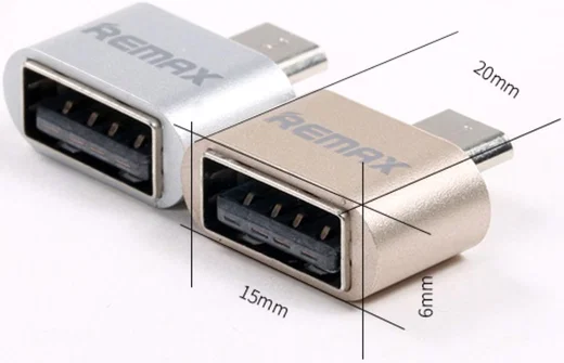 Remax OTG Universele Micro-USB naar USB-A Adapter Zilver afbeelding 7