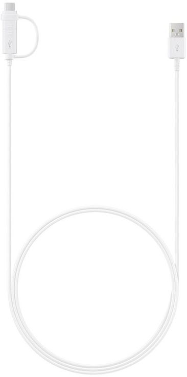 Originele Samsung Combo USB-C en Micro-USB Kabel 1.5 Meter Wit afbeelding 1