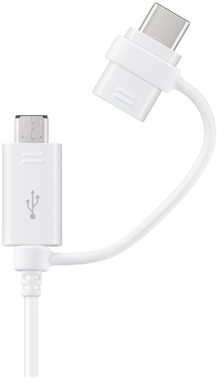 Originele Samsung Combo USB-C en Micro-USB Kabel 1.5 Meter Wit afbeelding 2