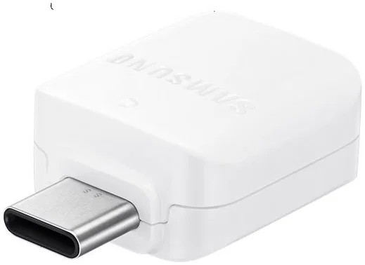 Originele Samsung OTG USB-A naar USB-C Adapter Wit afbeelding 1