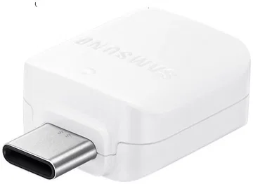 Originele Samsung OTG USB-A naar USB-C Adapter Wit