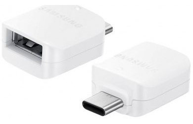 Originele Samsung OTG USB-A naar USB-C Adapter Wit afbeelding 4