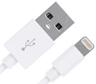 Witte 1m kabel afbeelding 1