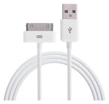 30-pins naar USB Kabel voor Apple iPhone 4 / 4s & iPad 4 / 3 / 2 1M Wit