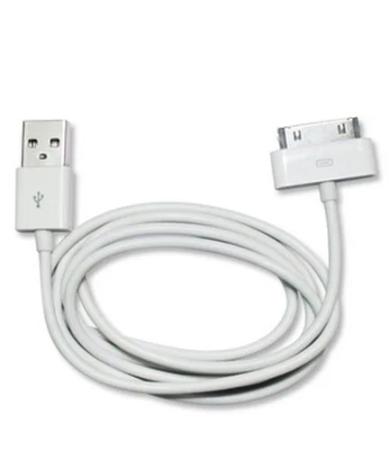 Originele Apple iPhone 4 / 4S kabel: MA591G/B 1 meter wit afbeelding 2