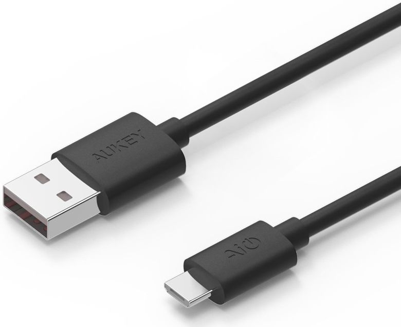 Aukey Premium Micro-USB Kabel 2 Meter Zwart afbeelding 3
