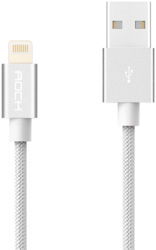 ROCK Apple Lightning Kabel 2.1A 30cm Wit afbeelding 7